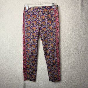 Polo Golf Ralph Lauren Pants Women's Size 2 Purple PinkFloral Hawaiian Print